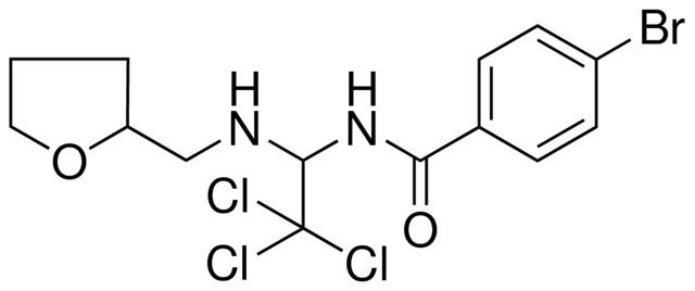 4-BR-N-(2,2,2-TRICHLORO-1-((TETRAHYDRO-FURAN-2-YLMETHYL)-AMINO)-ETHYL)-BENZAMIDE