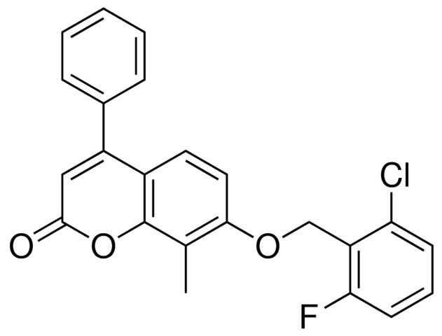 7-(2-CHLORO-6-FLUORO-BENZYLOXY)-8-METHYL-4-PHENYL-CHROMEN-2-ONE