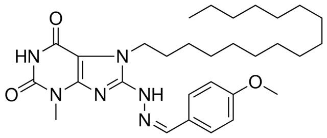 7-HEXADECYL-8-(N'-(4-MEO-BENZYLIDENE)-HYDRAZINO)-3-ME-3,7-2H-PURINE-2,6-DIONE