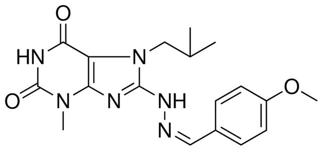 7-ISOBUTYL-8-(N'-(4-MEO-BENZYLIDENE)-HYDRAZINO)-3-ME-3,7-2H-PURINE-2,6-DIONE