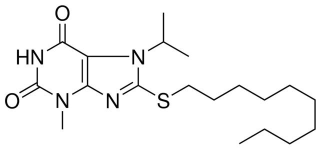 8-DECYLSULFANYL-7-ISOPROPYL-3-METHYL-3,7-DIHYDRO-PURINE-2,6-DIONE