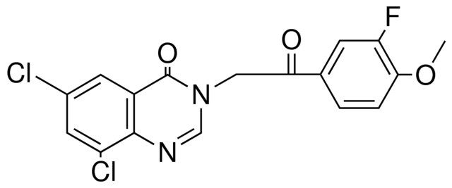 6,8-DICHLORO-3-(2-(3-FLUORO-4-METHOXY-PHENYL)-2-OXO-ETHYL)-3H-QUINAZOLIN-4-ONE