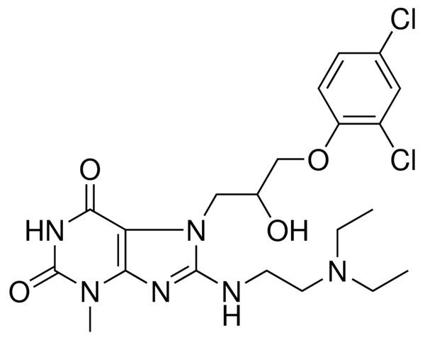 7-[3-(2,4-DICHLOROPHENOXY)-2-HYDROXYPROPYL]-8-{[2-(DIETHYLAMINO)ETHYL]AMINO}-3-METHYL-3,7-DIHYDRO-1H-PURINE-2,6-DIONE