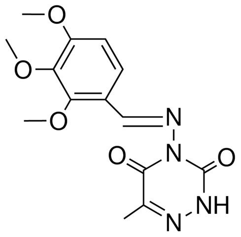 6-METHYL-4-(3,4,5-TRIMETHOXYBENZYLIDENEAMINO)-1,2,4-TRIAZINE-3,5(2H,4H)-DIONE