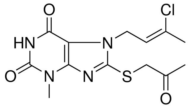 7-(3-CL-BUT-2-ENYL)-3-ME-8-(2-OXO-PROPYLSULFANYL)-3,7-DIHYDRO-PURINE-2,6-DIONE