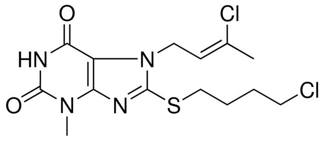 7-(3-CL-BUT-2-ENYL)-8-(4-CL-BUTYLSULFANYL)-3-METHYL-3,7-DIHYDRO-PURINE-2,6-DIONE