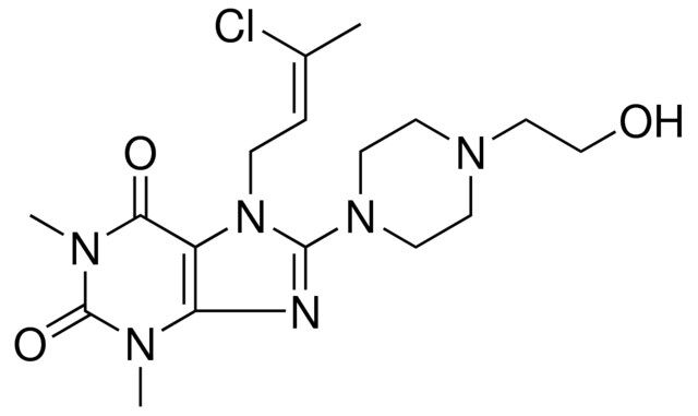 7-[(2Z)-3-CHLORO-2-BUTENYL]-8-[4-(2-HYDROXYETHYL)-1-PIPERAZINYL]-1,3-DIMETHYL-3,7-DIHYDRO-1H-PURINE-2,6-DIONE