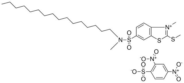 6(N-HEXADECYL-N-METHYLAMINOSULFONYL)-3-METHYL-2-(METHYLTHIO)BENZOTHIAZOLIUM SALT