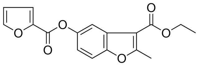 5-(FURAN-2-CARBONYLOXY)-2-METHYL-BENZOFURAN-3-CARBOXYLIC ACID ETHYL ESTER