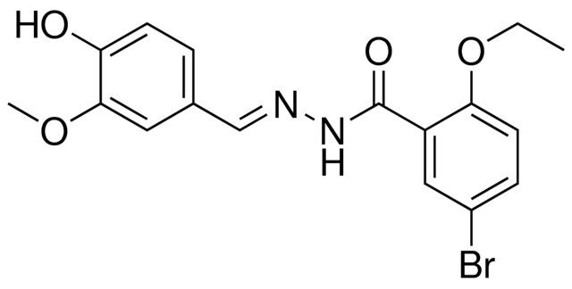 5-BROMO-2-ETHOXY-N'-(4-HYDROXY-3-METHOXYBENZYLIDENE)BENZOHYDRAZIDE