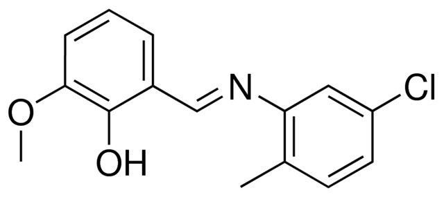 5-CHLORO-2-METHYL-N-(2-HYDROXY-3-METHOXYBENZYLIDENE)ANILINE