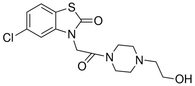 5-chloro-3-{2-[4-(2-hydroxyethyl)-1-piperazinyl]-2-oxoethyl}-1,3-benzothiazol-2(3H)-one