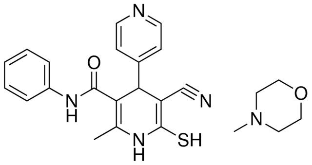 5-CYANO-6-MERCAPTO-2-METHYL-N-PHENYL-4-(PYRIDIN-4-YL)-1,4-DIHYDROPYRIDINE-3-CARBOXAMIDE COMPOUND WITH 4-METHYLMORPHOLINE