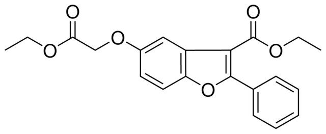 5-ETHOXYCARBONYLMETHOXY-2-PHENYL-BENZOFURAN-3-CARBOXYLIC ACID ETHYL ESTER