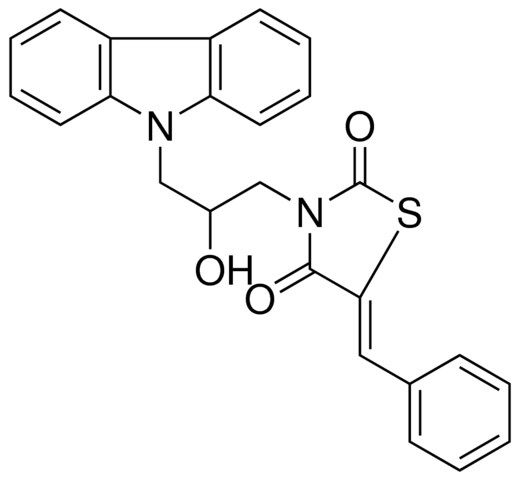 5-BENZYLIDENE-3-(3-CARBAZOL-9-YL-2-HYDROXY-PROPYL)-THIAZOLIDINE-2,4-DIONE