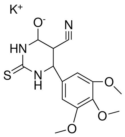 5-CYANO-4-HYDROXY-3,4,5,6-4H-6(345TRIMETHOXYPHENYL)2(1H)PYRIMIDINETHIONE K SALT