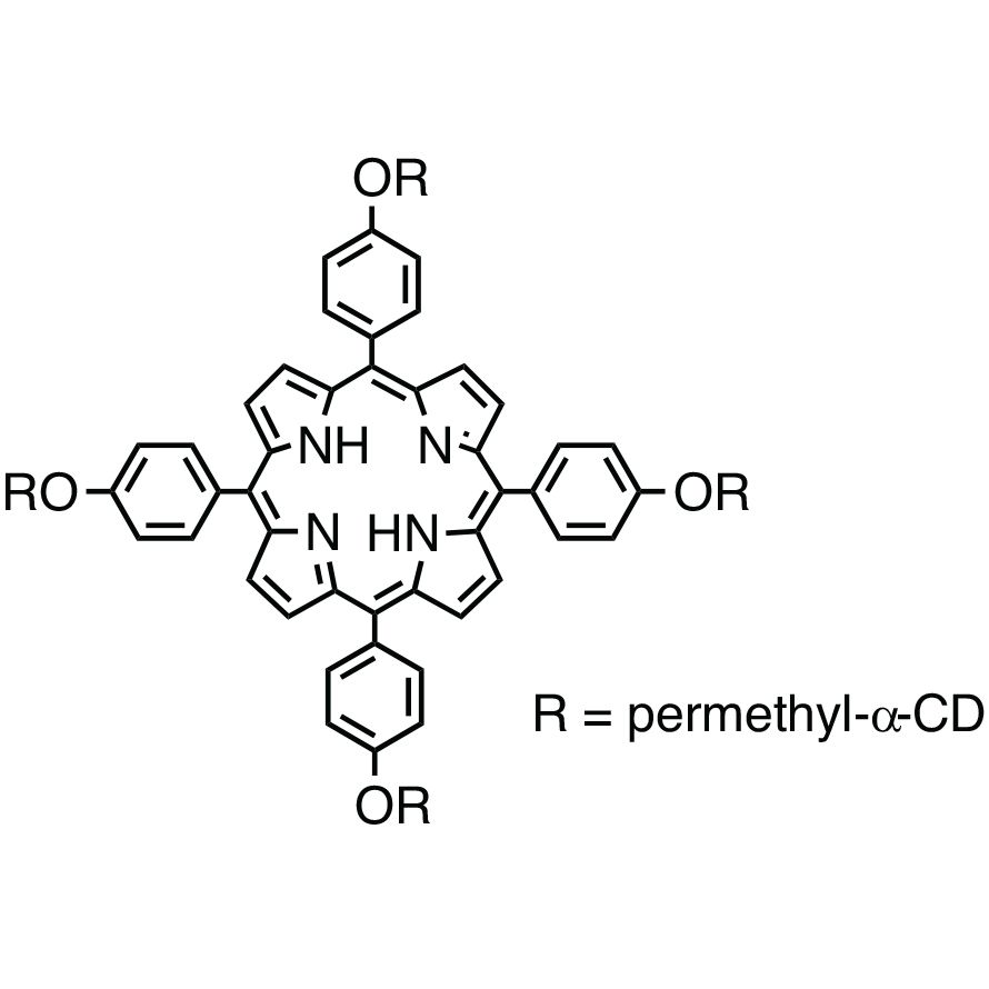 5,10,15,20-Tetrakis[4-(per-O-methyl-α-cyclodextrin-6-yloxy)phenyl]porphyrin