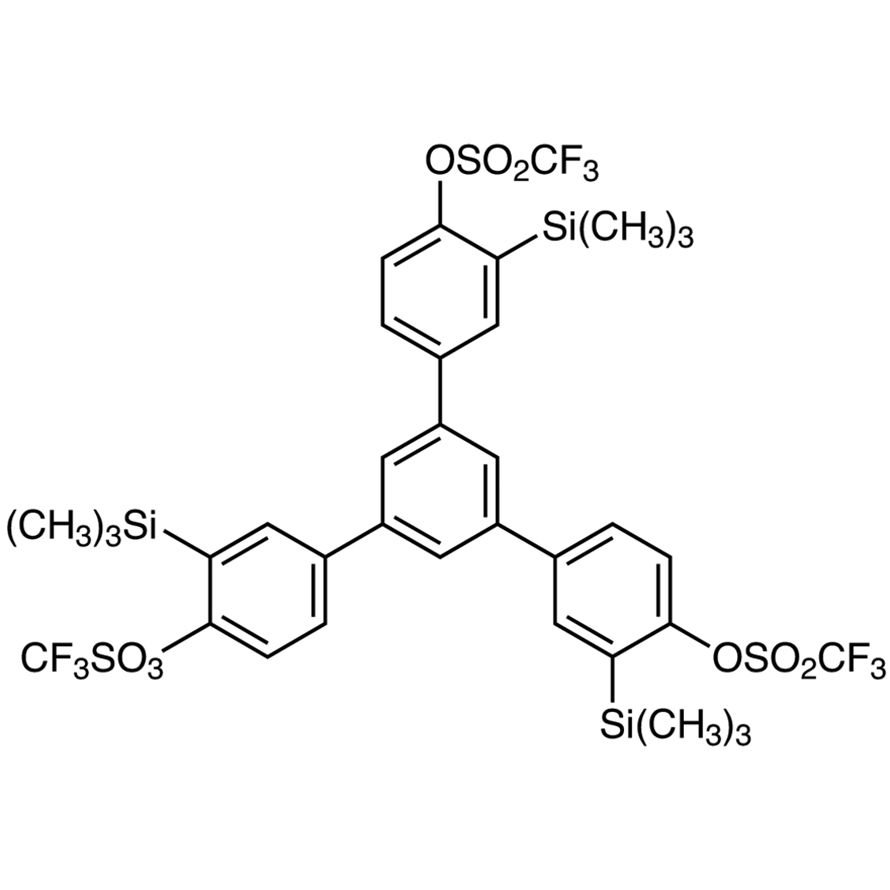 1,3,5-Tris[4-(trifluoromethanesulfonyloxy)-3-(trimethylsilyl)phenyl]benzene