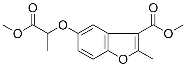 5-(1-METHOXYCARBONYL-ETHOXY)-2-METHYL-BENZOFURAN-3-CARBOXYLIC ACID METHYL ESTER