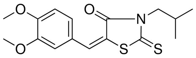 5-(3,4-DIMETHOXYBENZYLIDENE)-3-ISOBUTYL-2-THIOXO-1,3-THIAZOLIDIN-4-ONE