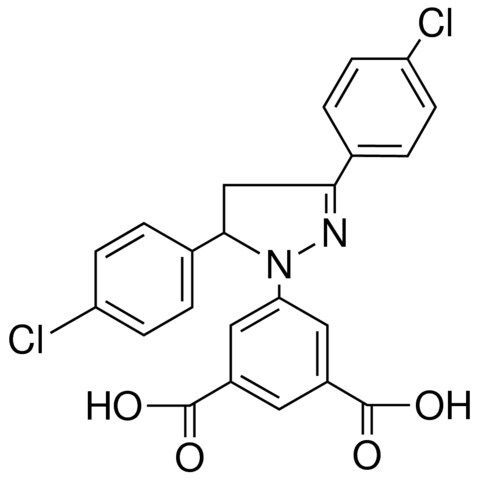 5-(3,5-BIS-(4-CHLORO-PHENYL)-4,5-DIHYDRO-PYRAZOL-1-YL)-ISOPHTHALIC ACID