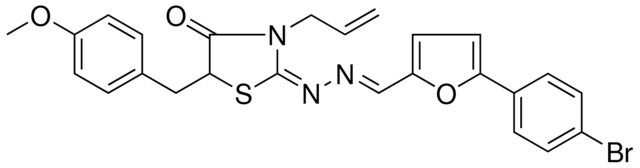 5-(4-BROMOPHENYL)-2-FURALDEHYDE [(2E)-3-ALLYL-5-(4-METHOXYBENZYL)-4-OXO-1,3-THIAZOLIDIN-2-YLIDENE]HYDRAZONE