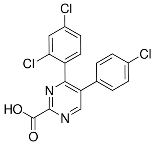 5-(4-CHLOROPHENYL)-4-(2,4-DICHLOROPHENYL)-2-PYRIMIDINECARBOXYLIC ACID