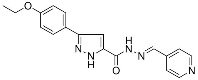 5-(4-ETHOXY-PH)-2H-PYRAZOLE-3-CARBOXYLIC ACID PYRIDIN-4-YLMETHYLENE-HYDRAZIDE