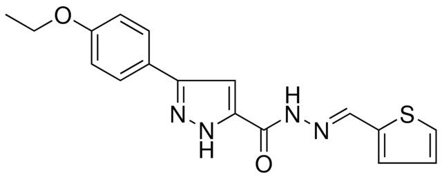 5-(4-ETHOXY-PH)-2H-PYRAZOLE-3-CARBOXYLIC ACID THIOPHEN-2-YLMETHYLENE-HYDRAZIDE