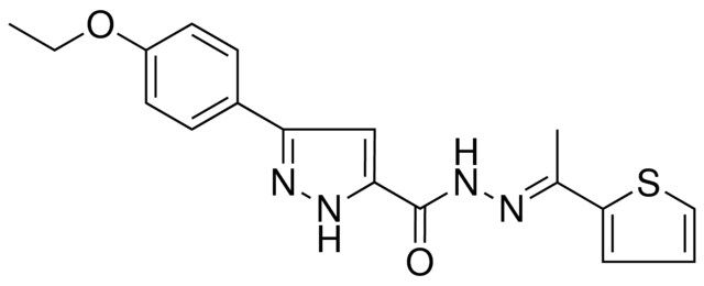 5-(4-ETO-PH)-2H-PYRAZOLE-3-CARBOXYLIC ACID (1-THIOPHEN-2-YL-ETHYLIDENE)HYDRAZIDE