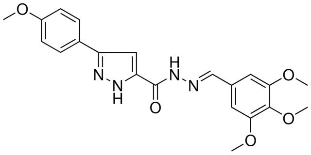 5-(4-MEO-PH)-2H-PYRAZOLE-3-CARBOXYLIC ACID (3,4,5-TRI-MEO-BENZYLIDENE)-HYDRAZIDE