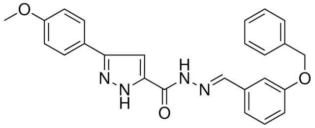 5-(4-MEO-PH)-2H-PYRAZOLE-3-CARBOXYLIC ACID (3-BENZYLOXY-BENZYLIDENE)-HYDRAZIDE