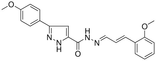 5-(4-MEO-PH)-2H-PYRAZOLE-3-CARBOXYLIC ACID (3-(2-MEO-PH)-ALLYLIDENE)-HYDRAZIDE