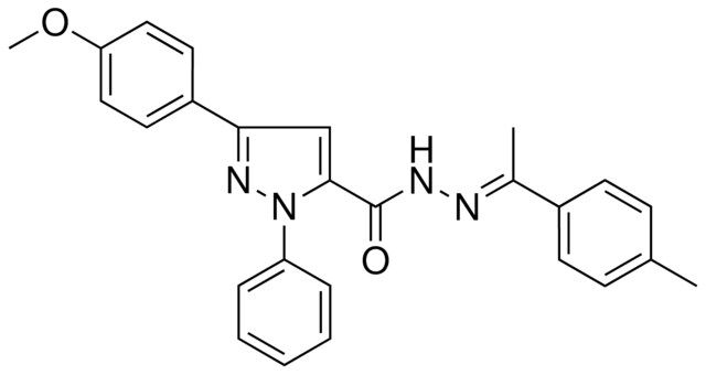 5-(4-MEO-PH)-2-PH-2H-PYRAZOLE-3-CARBOXYLIC ACID (1-P-TOLYL-ETHYLIDENE)-HYDRAZIDE