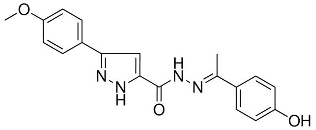 5-(4-MEO-PH)-2H-PYRAZOLE-3-CARBOXYLIC ACID (1-(4-HO-PH)-ETHYLIDENE)-HYDRAZIDE