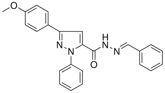 5-(4-MEO-PHENYL)-2-PHENYL-2H-PYRAZOLE-3-CARBOXYLIC ACID BENZYLIDENE-HYDRAZIDE