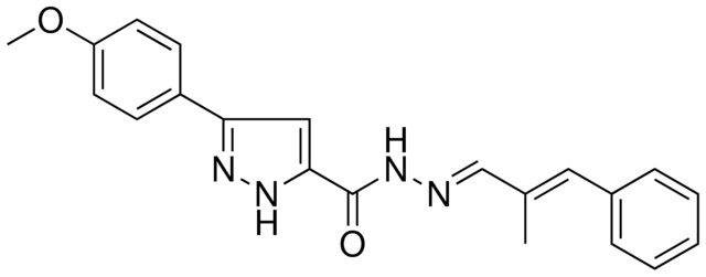 5-(4-MEO-PH)-2H-PYRAZOLE-3-CARBOXYLIC ACID (2-ME-3-PHENYL-ALLYLIDENE)-HYDRAZIDE