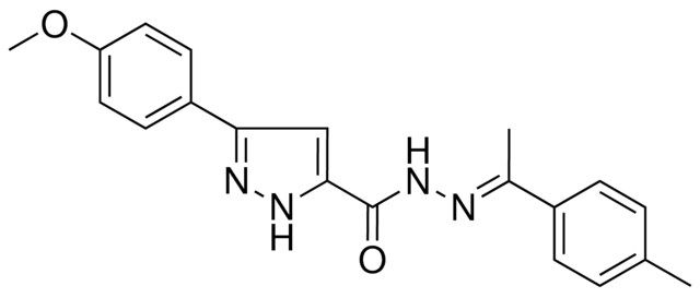 5-(4-MEO-PHENYL)-2H-PYRAZOLE-3-CARBOXYLIC ACID (1-P-TOLYL-ETHYLIDENE)-HYDRAZIDE