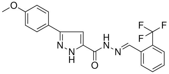 5-(4-MEO-PH)-2H-PYRAZOLE-3-CARBOXYLIC ACID (2-TRIFLUORO-ME-BENZYLIDENE)HYDRAZIDE