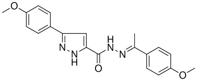 5-(4-MEO-PH)-2H-PYRAZOLE-3-CARBOXYLIC ACID (1-(4-MEO-PH)-ETHYLIDENE)-HYDRAZIDE