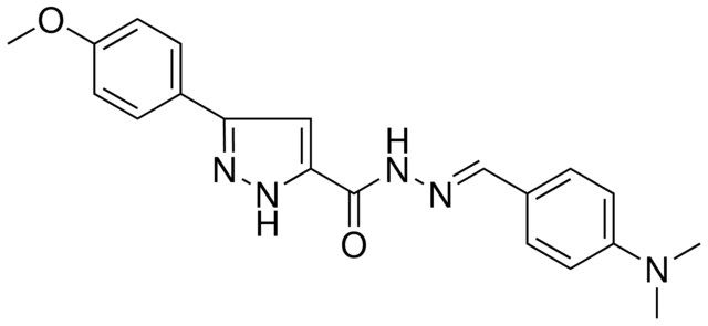 5-(4-MEO-PH)2H-PYRAZOLE-3-CARBOXYLIC ACID (4-DIMETHYLAMINO-BENZYLIDENE)HYDRAZIDE