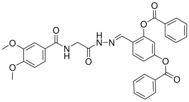 5-(BENZOYLOXY)-2-[(E)-({[(3,4-DIMETHOXYBENZOYL)AMINO]ACETYL}HYDRAZONO)METHYL]PHENYL BENZOATE