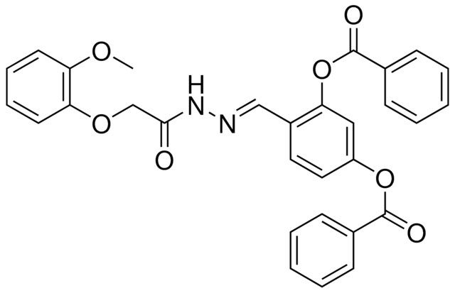 5-(BENZOYLOXY)-2-(2-((2-METHOXYPHENOXY)ACETYL)CARBOHYDRAZONOYL)PHENYL BENZOATE