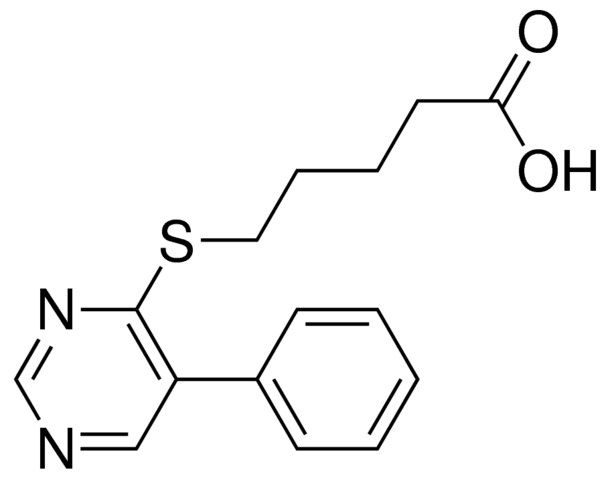 5-(5-PHENYL-PYRIMIDIN-4-YLSULFANYL)-PENTANOIC ACID