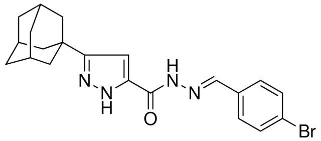 5-ADAMANTAN-1-YL-2H-PYRAZOLE-3-CARBOXYLIC ACID (4-BROMO-BENZYLIDENE)-HYDRAZIDE