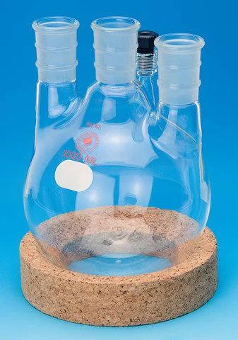 Ace three-neck round-bottom flask with threaded side-arm