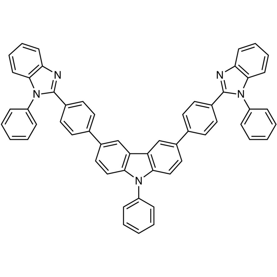 9-Phenyl-3,6-bis[4-(1-phenylbenzimidazol-2-yl)phenyl]carbazole