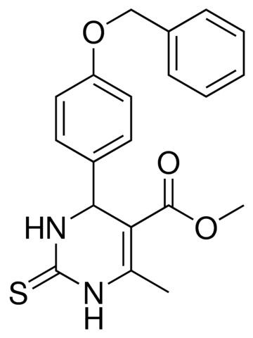 4(4-BENZYLOXY-PH)-6-ME-2-THIOXO-1,2,3,4-4H-PYRIMIDINE-5-CARBOXYLIC ACID ME ESTER