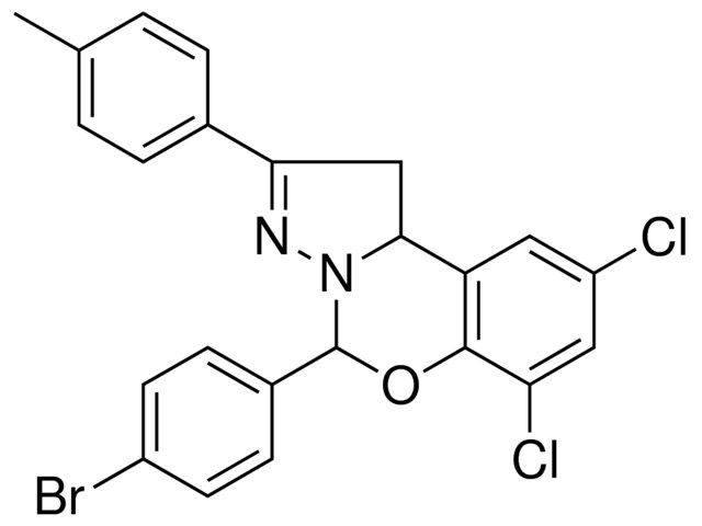 4(4-BR-PH)-6,8-DI-CL-2-P-TOLYL-1,9B-2H-5-OXA-3,3A-DIAZA-CYCLOPENTA(A)NAPHTHALENE