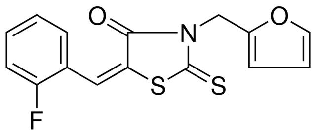 5-(2-FLUORO-BENZYLIDENE)-3-FURAN-2-YLMETHYL-2-THIOXO-THIAZOLIDIN-4-ONE